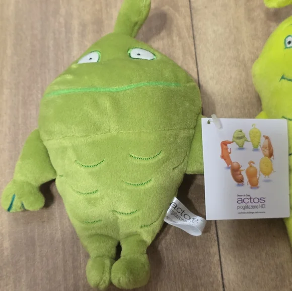 Steven Smith Actos Pioglitazone HCI Drug Plush Pancreas Green, Set - Picture 6 of 11